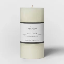 Pillar Candle Soft Cotton White - Threshold™ -Haven Home Store GUEST f4713196 2100 4643 9a46 22b33129a00c