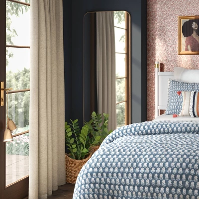 20" X 60" Infinity Full Length Mirror Brass - Threshold™: Modern Leaning, Wall Mountable 1 20" X 60" Infinity Full Length Mirror Brass - Threshold™: Modern Leaning, Wall Mountable