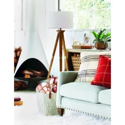 60"x16" Tripod Floor Lamp Oak Tone Wooden Finish - Threshold™: Elegant Standing Lighting, 3-Way Switch, UL Listed -Haven Home Store GUEST f662f2ec 6ed0 4f35 8681 9ea5c84bfc7c 1