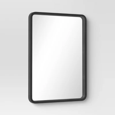 22" X 30" Rounded Corner Wood Wall Mirror - Threshold™ 2 22" X 30" Rounded Corner Wood Wall Mirror - Threshold™ - Image 2