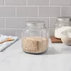 75oz Glass Storage Jar - Threshold™: Clear Glass Container With Stainless Steel Lid, Hand Wash, Food Storage