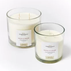 Clear Glass Santal & Ginger Candle White - Threshold™ Designed With Studio McGee -Haven Home Store GUEST f8468f42 e11b 4265 be90 0b4528f7c8a3
