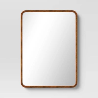 22" X 30" Rounded Corner Wood Wall Mirror - Threshold™ 6 22" X 30" Rounded Corner Wood Wall Mirror - Threshold™ - Image 6